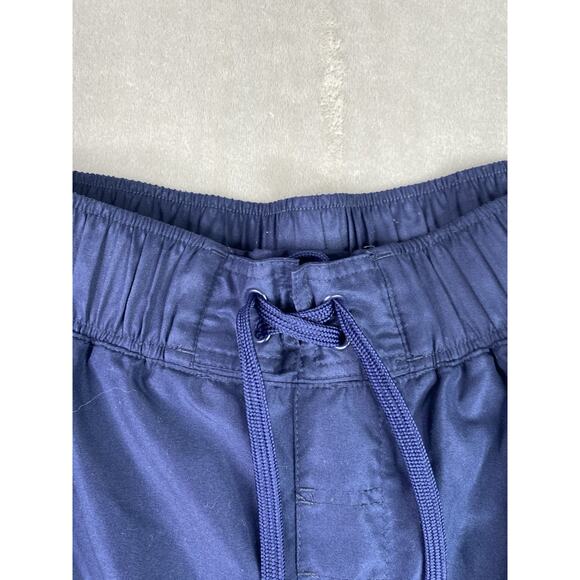 KS Island Men’s Big & Tall Navy Blue Double Stripe Swim Board Shorts - Picture 7 of 13